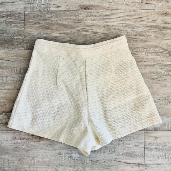 Easy Clothes Ecru Adrian Shorts Small - Picture 7 of 7